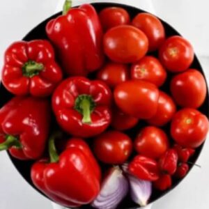 picture of fresh mix for your nigerian smokey party jollof rice