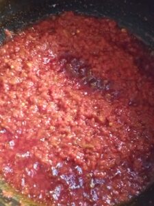 fry your sauce until dry