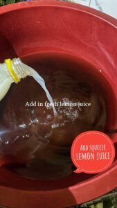 add freshly squeezed lemon