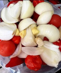 fresh tomato mix for simple turkey stew recipe