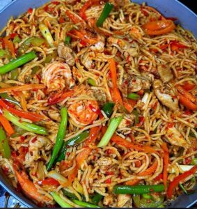 stir fry spaghetti is ready