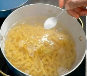 boil the pasta
