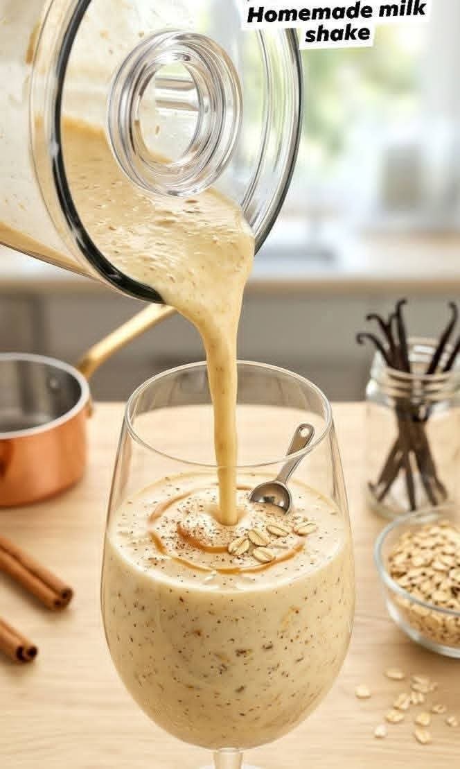 featured image for creamy oat milkshake