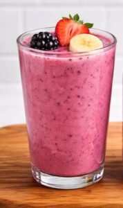 enjoy your yummy fruit smoothie