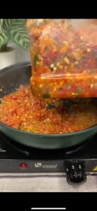 stir fry your pepper mix