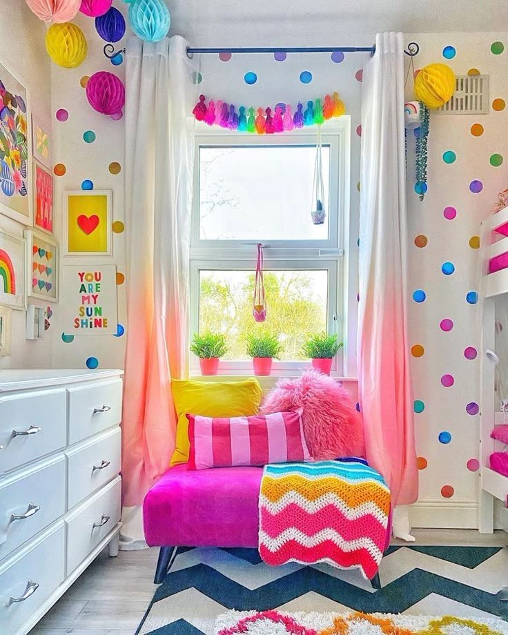 Add Colorful Curtains