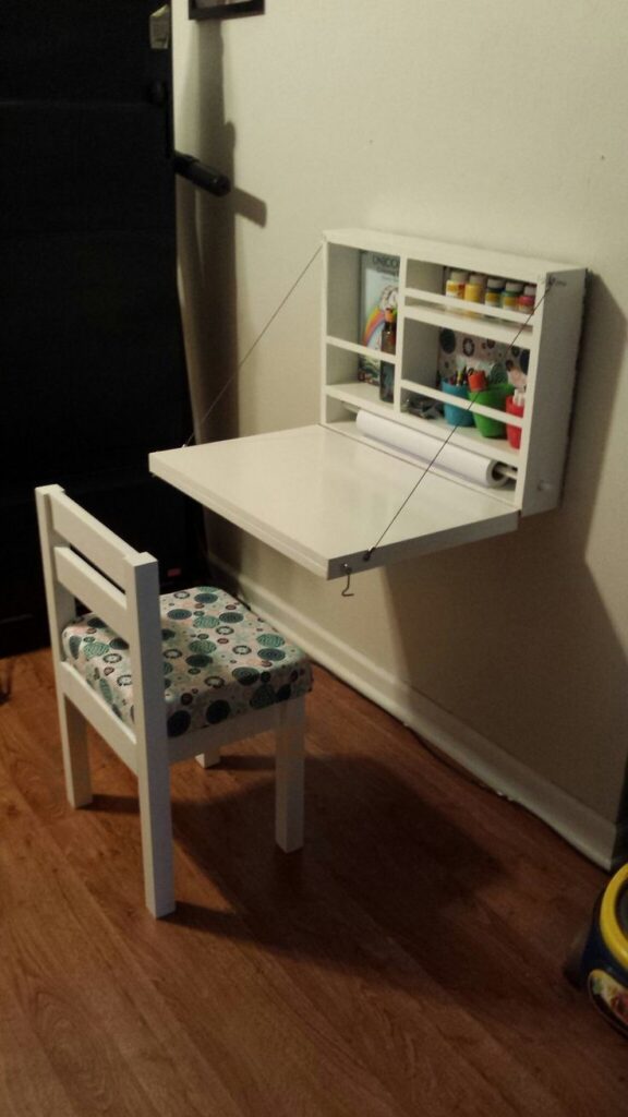 Add a Foldable Study Desk