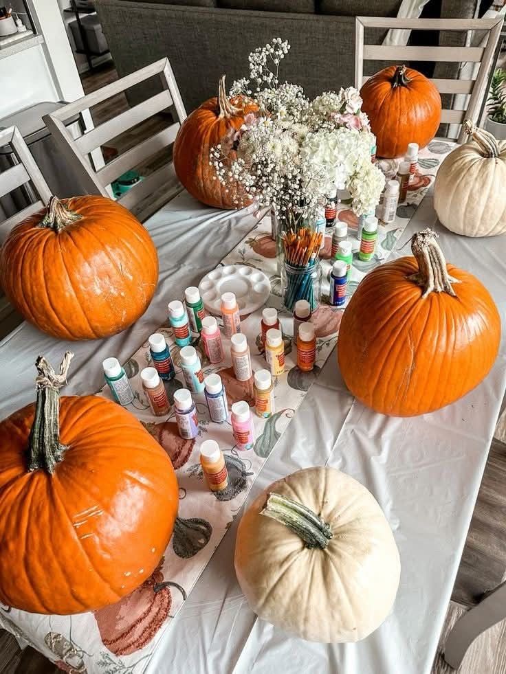 Build a Pumpkin Decorating Buffet