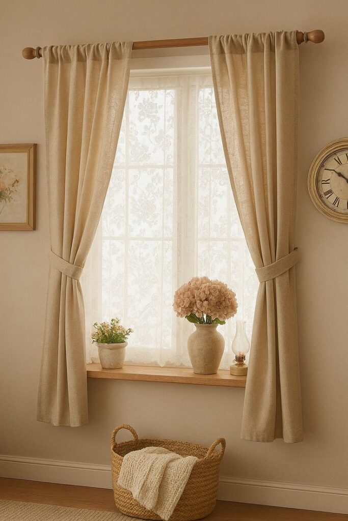 Hang Soft Linen Curtains
