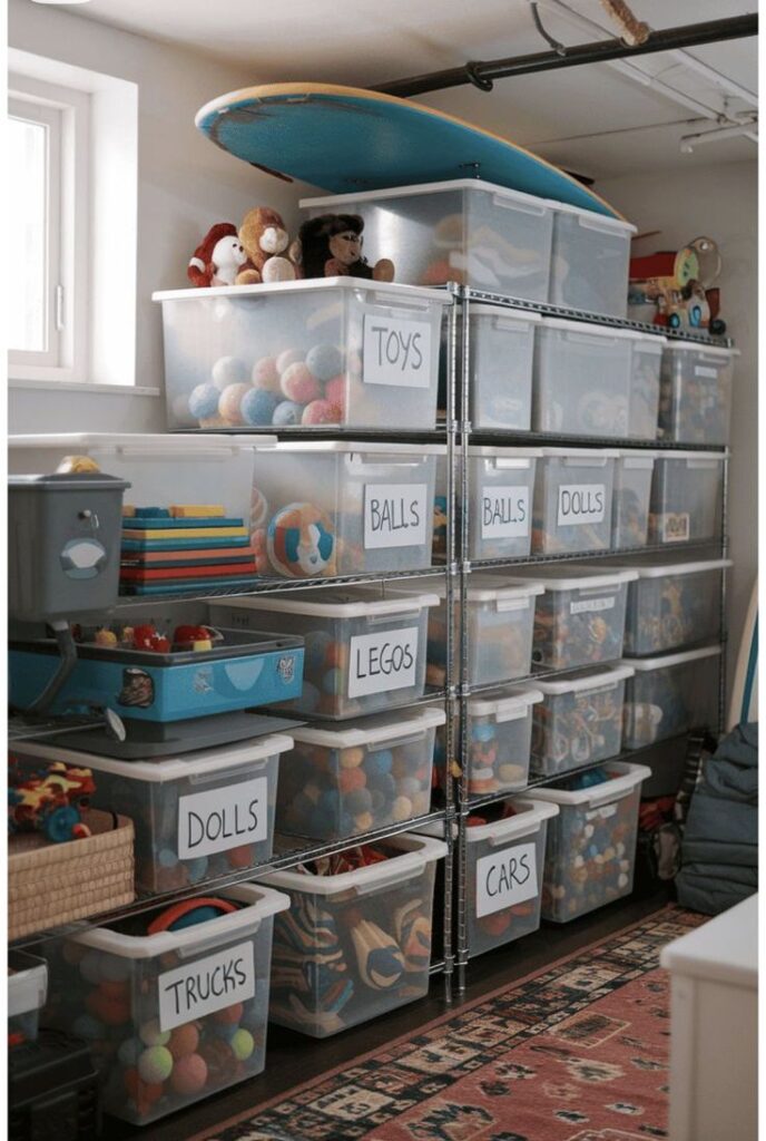 Use Clear Storage Bins