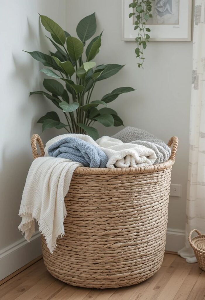 Use Matching Storage Baskets