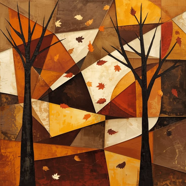 Abstract Autumn Color Blocks