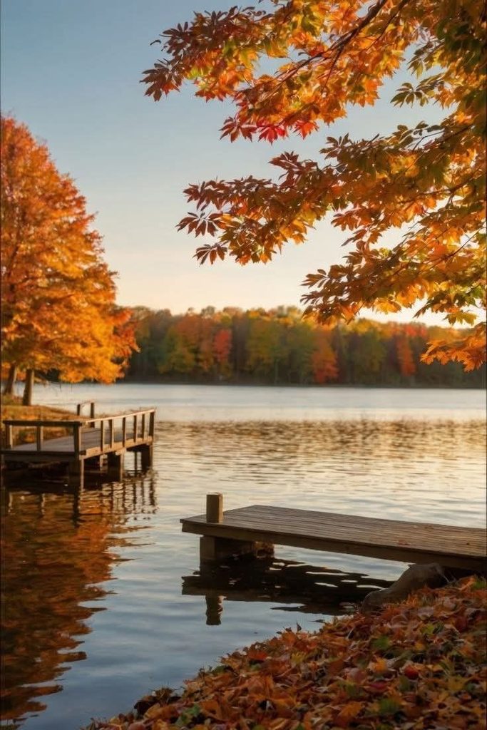 Autumn Lake Reflection