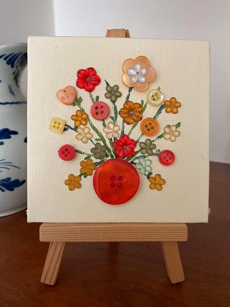 Button Art Canvas