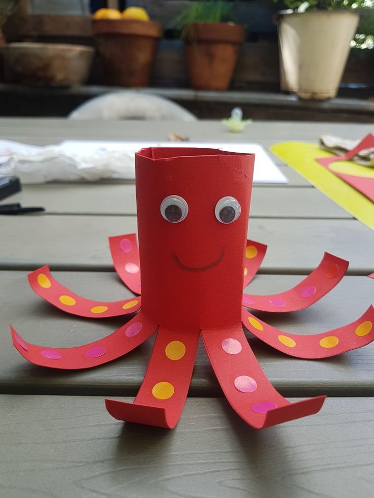 Cardboard Tube Octopus