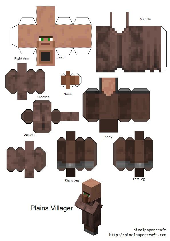 Complete Minecraft-Inspired Paper World