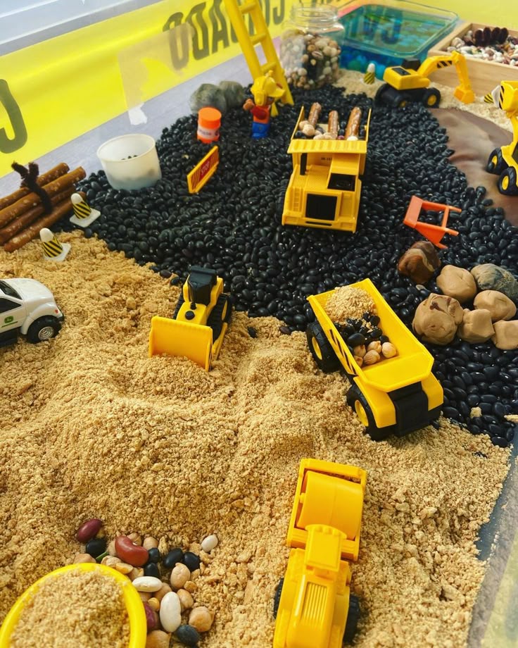 Construction Site Sensory Bin