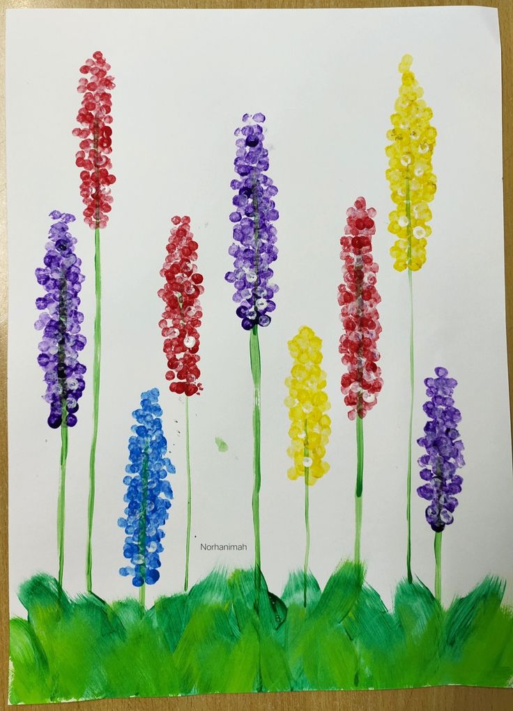 Cotton Swab Dot Painting