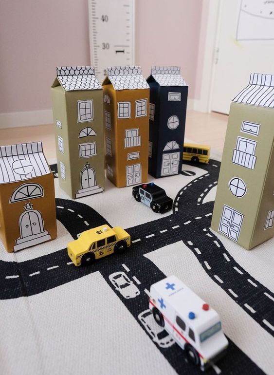 Create a Cardboard Box Town