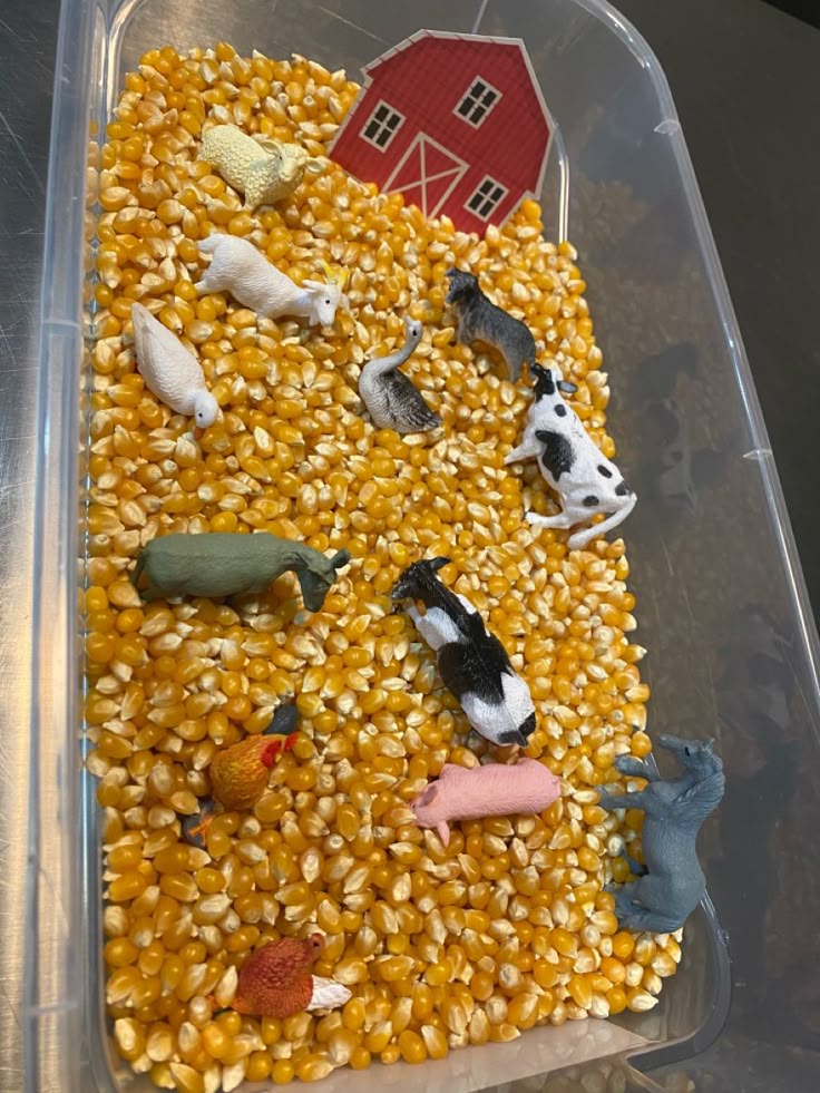 Farm Animal Sensory Bin