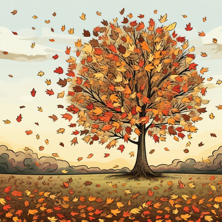 Golden Autumn Tree