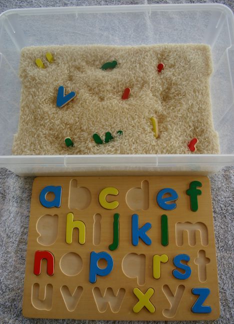 Alphabet Sensory Bin