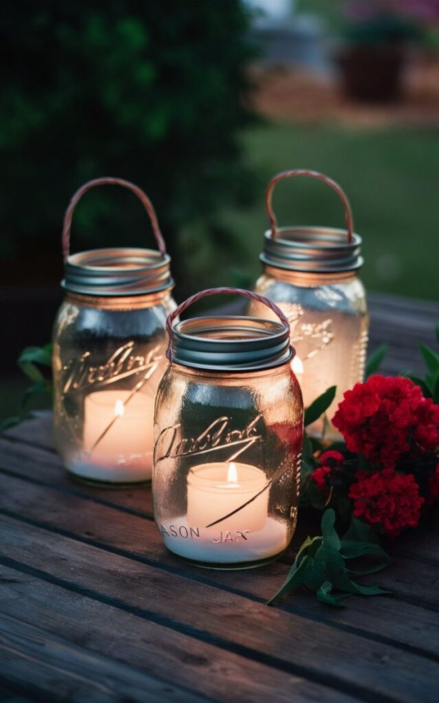 Mason Jar Outdoor Lantern