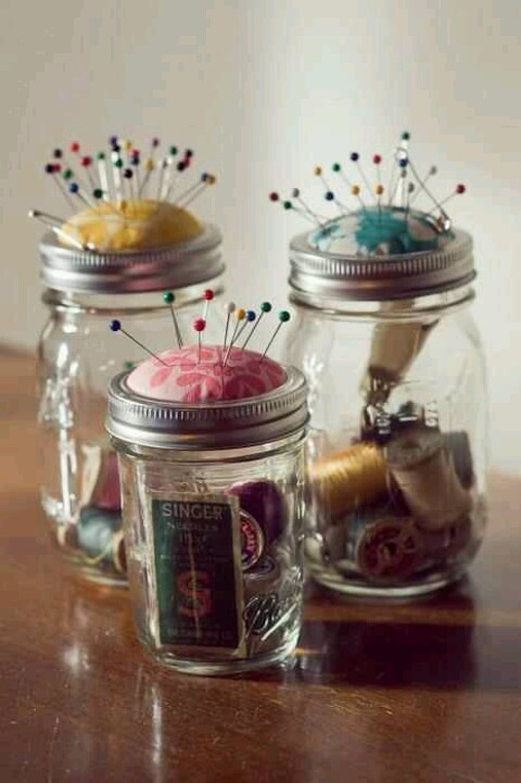 Mason Jar Sewing Kit