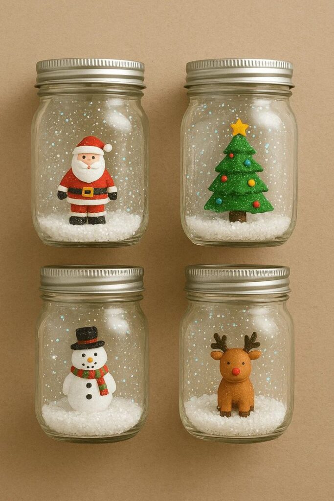 Mason Jar Snow Globe