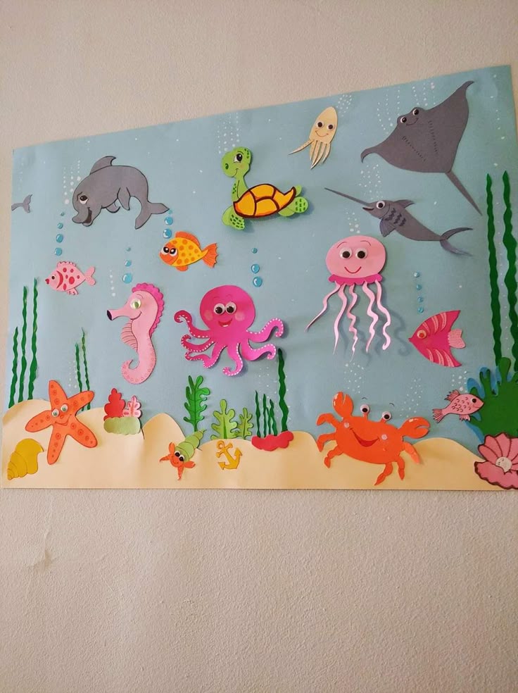 Ocean Creature Collage