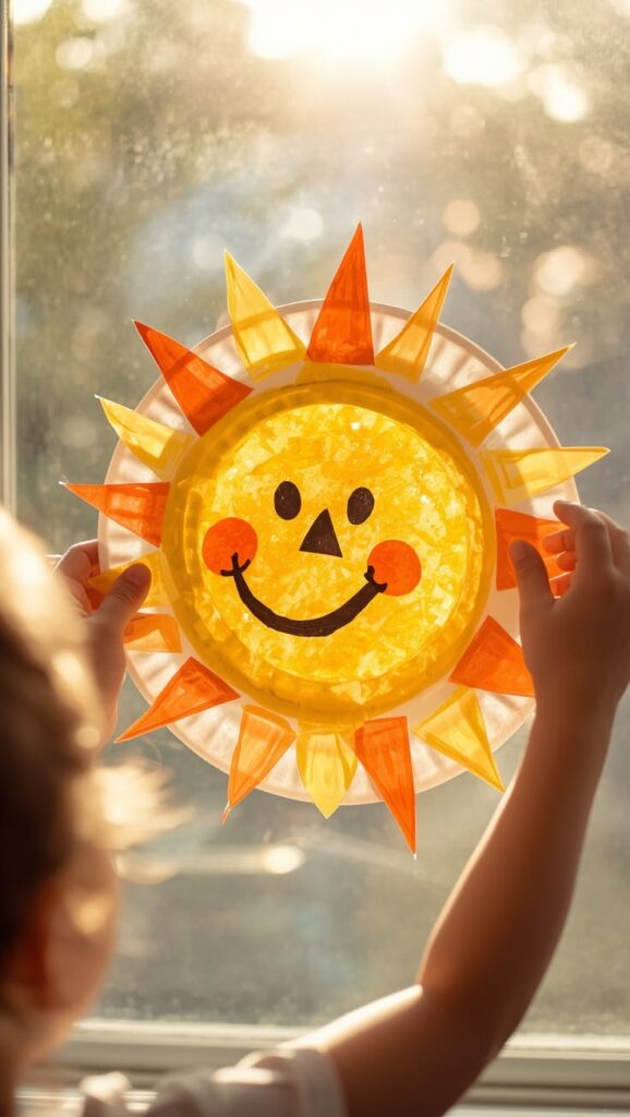 Paint a Paper Plate Sun