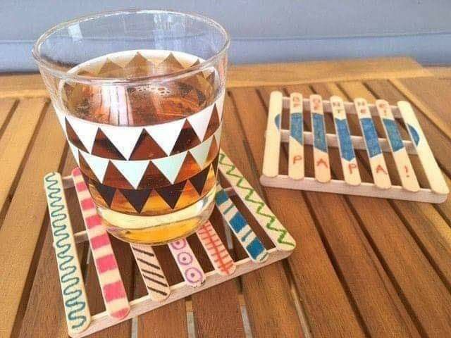 Popsicle Stick Coaster