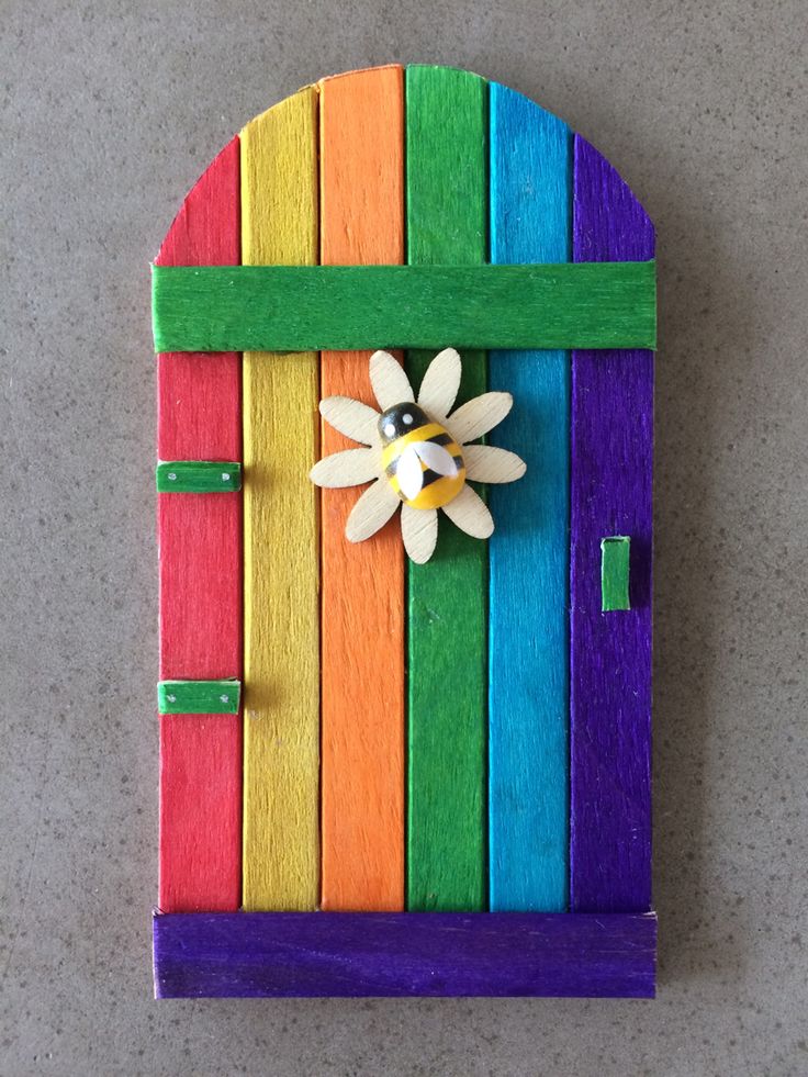 Popsicle Stick Fairy Door