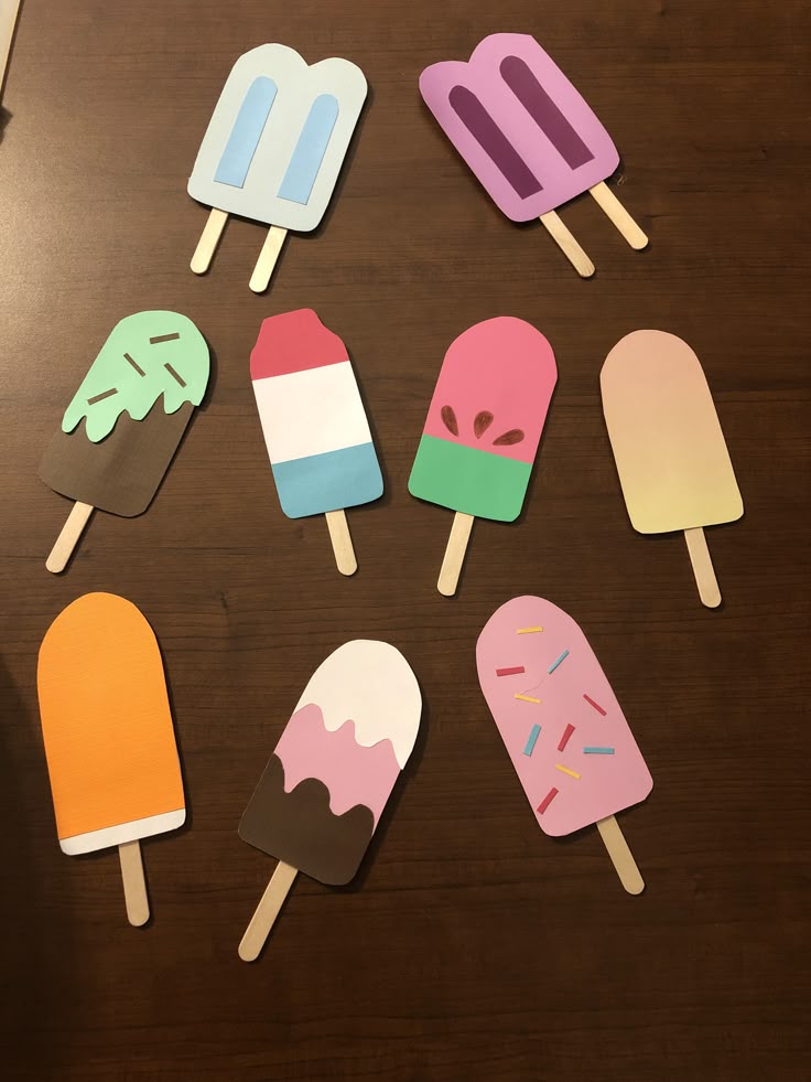 Popsicle Stick Ice Cream Craft