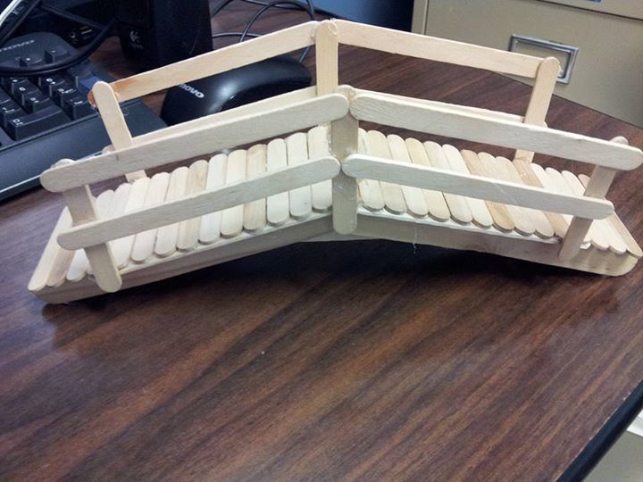 Popsicle Stick Mini Bridge