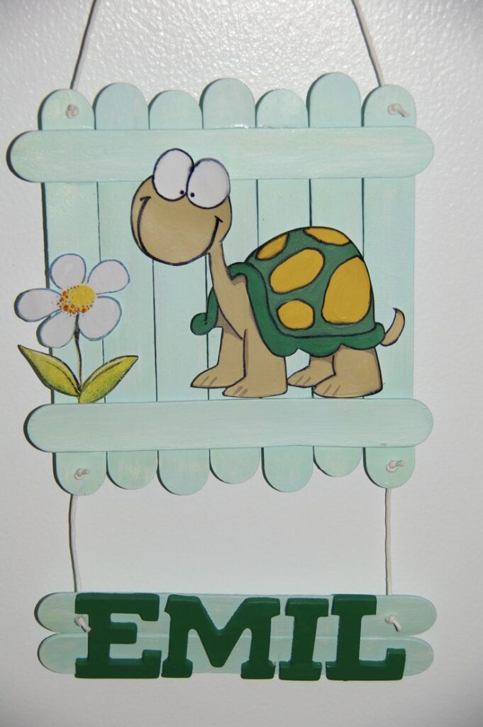 Popsicle Stick Name Sign