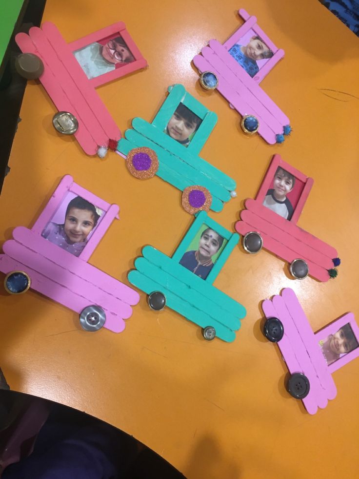 Popsicle Stick Photo Magnet