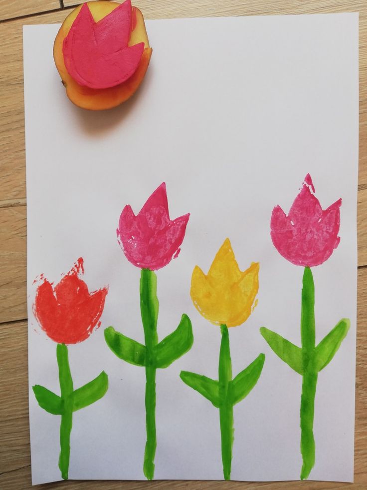 Potato Stamp Painting