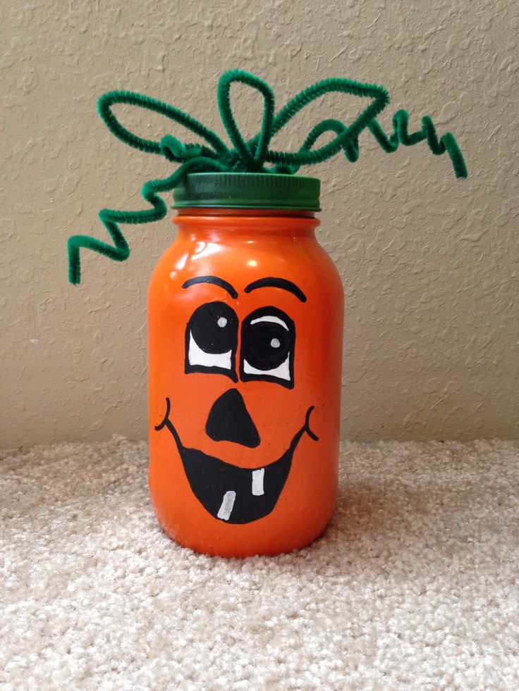 Mason Jar Pumpkin