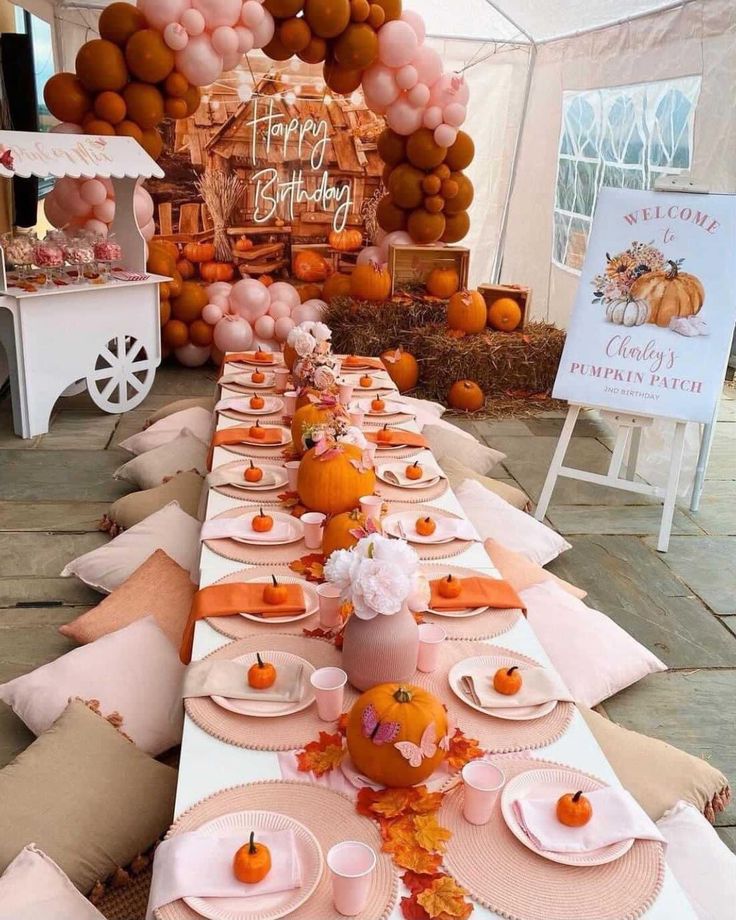 Pumpkin Spice Birthday Party