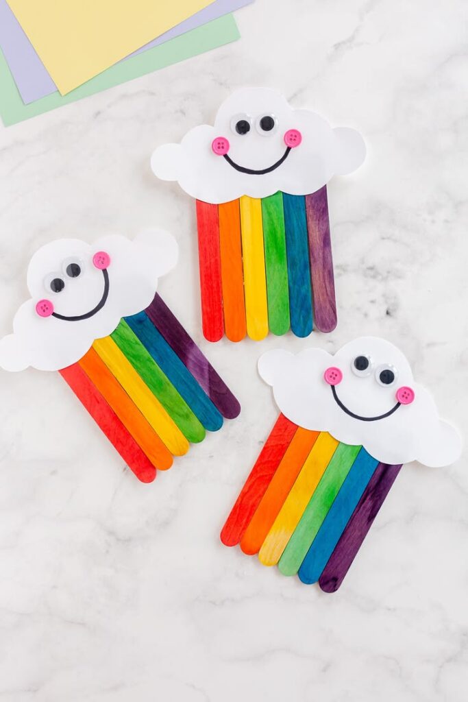 Popsicle Stick Rainbow