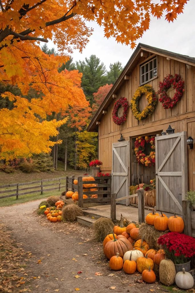 Rustic Barn in Autumn