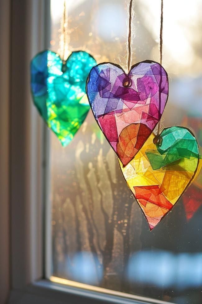 Tissue Paper Sun Catchers