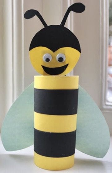 Toilet Paper Roll Bee
