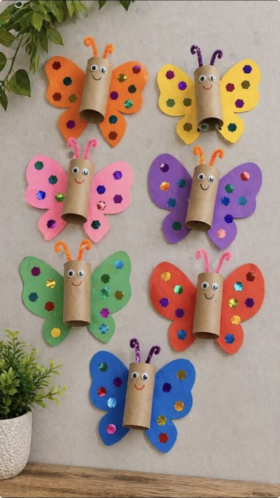 Toilet Paper Roll Butterflies