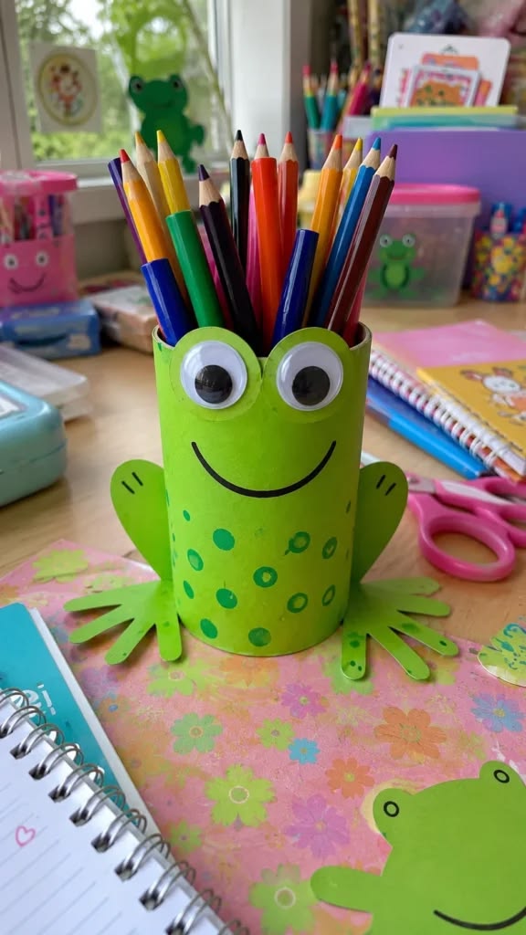 Toilet Paper Roll Frog