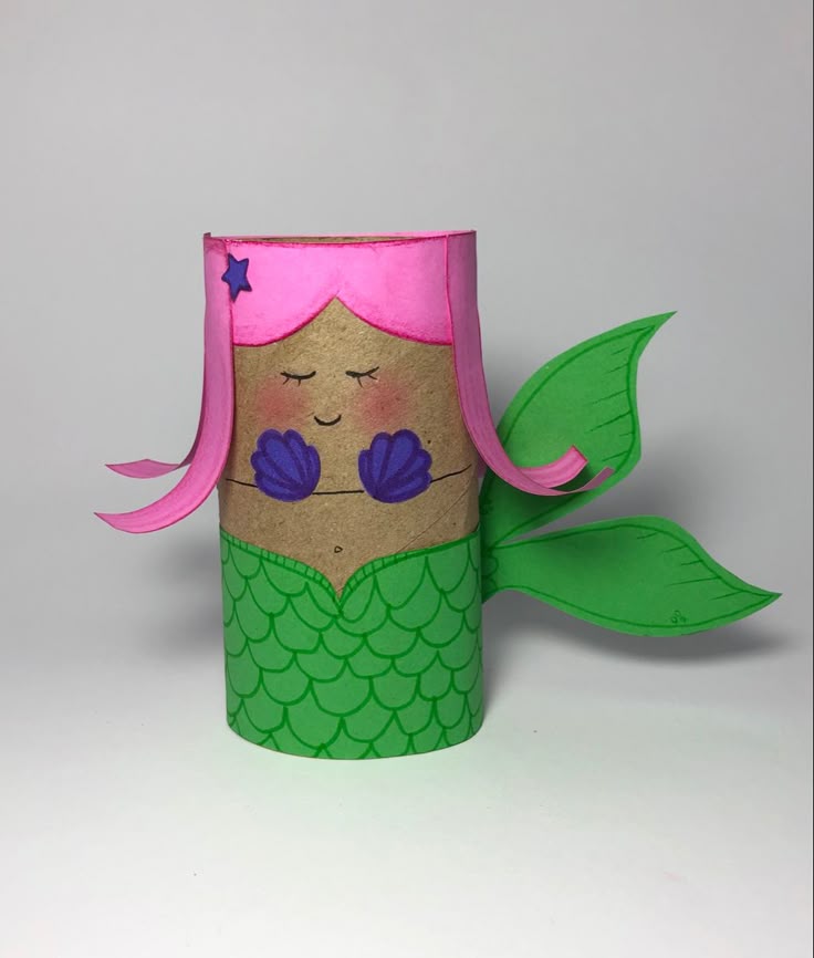 Toilet Paper Roll Mermaid