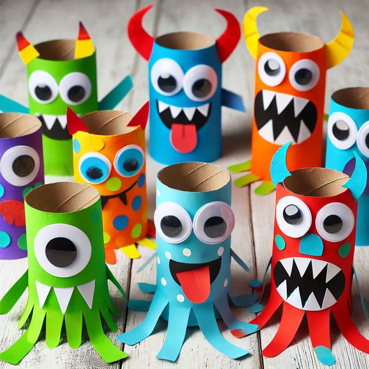 Toilet Paper Roll Monster