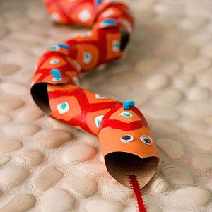Toilet Paper Roll Snake