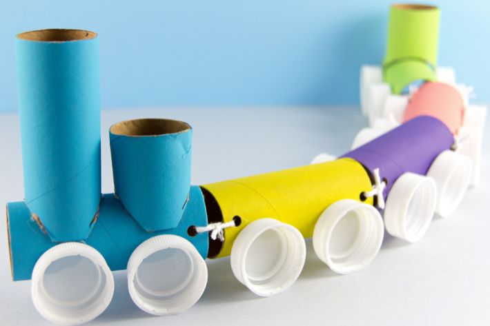 Toilet Paper Roll Train